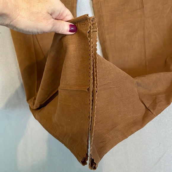 Bills Khakis Corduroy Pants Mens 34 Unhemmed Plain Front Standard Fit Brown Flaw - Picture 7 of 16